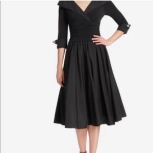 Eliza J Black satin long formal evening prom homecoming elegant Size 8